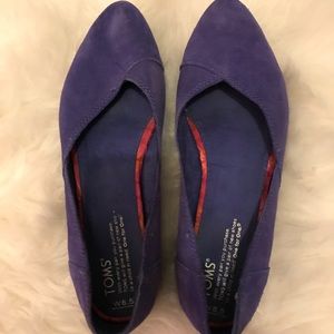 Blue/purple Toms shoes 6.5